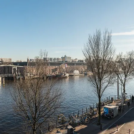 Stunning View Over Amstel Canal Apartamento Ámsterdam